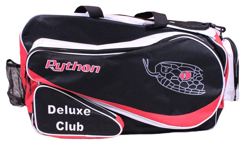 Python Racquetball Python Deluxe "Club" Racquetball Bag (Black/Red) - Image 2